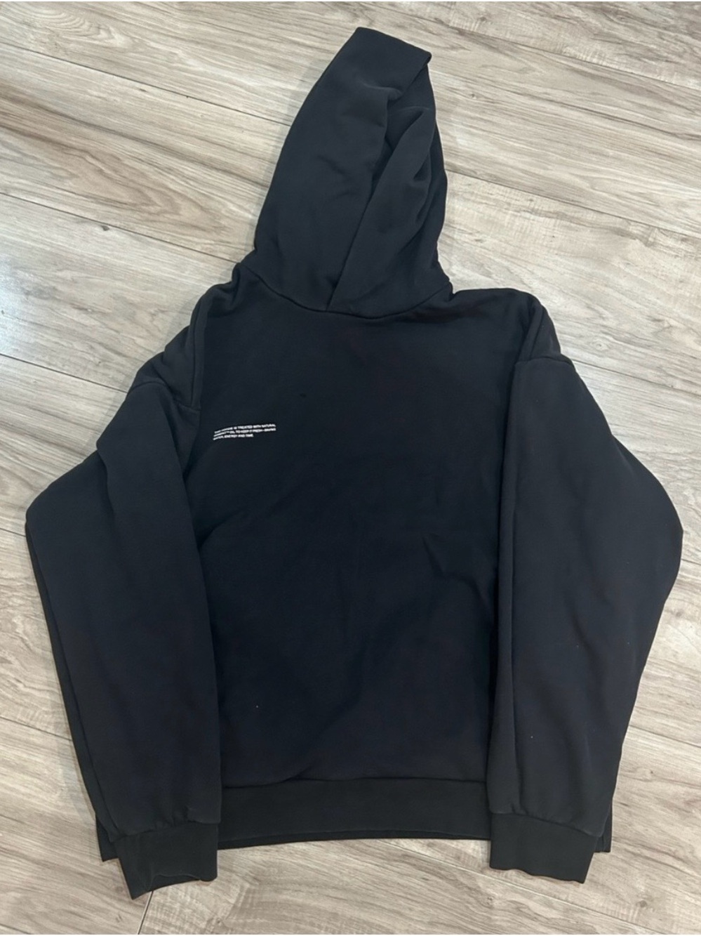 Pangaia Black Crewneck Hoodie